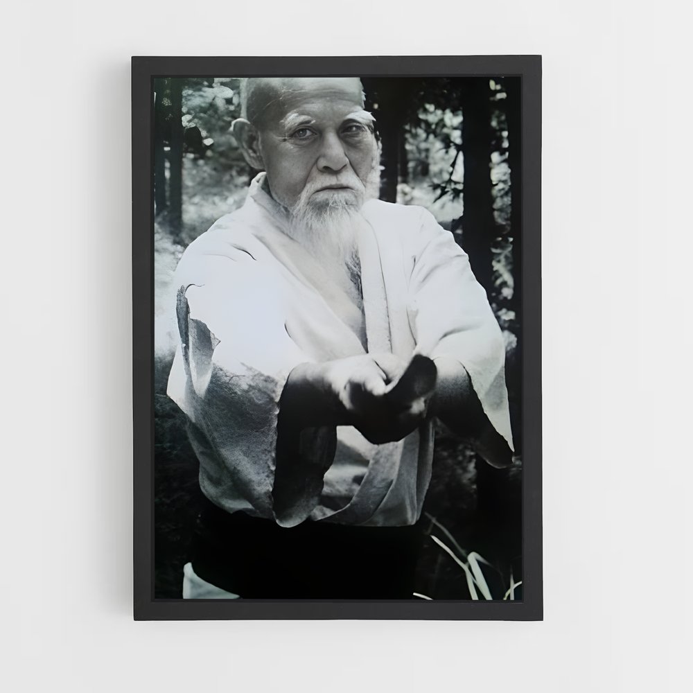 Poster Maître Ueshiba – affiche Aikido (vue 2)